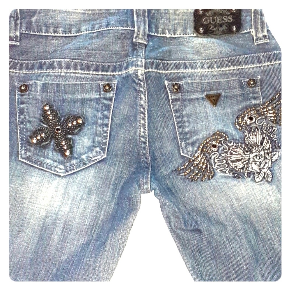 GUESS vintage detailed denim Jean's